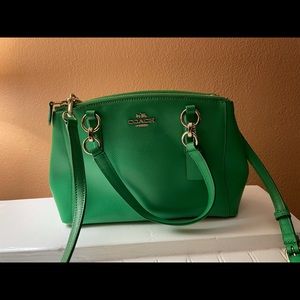 Coach Mini Christie Carryall, Kelly Green - NEW